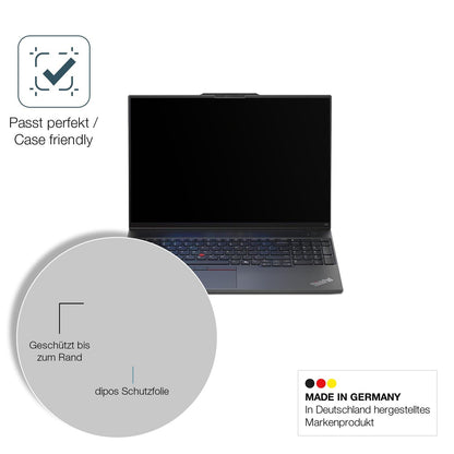 2x Screen Protector for Lenovo Thinkpad E16 Gen 2 matte Flexible Glass 9H dipos