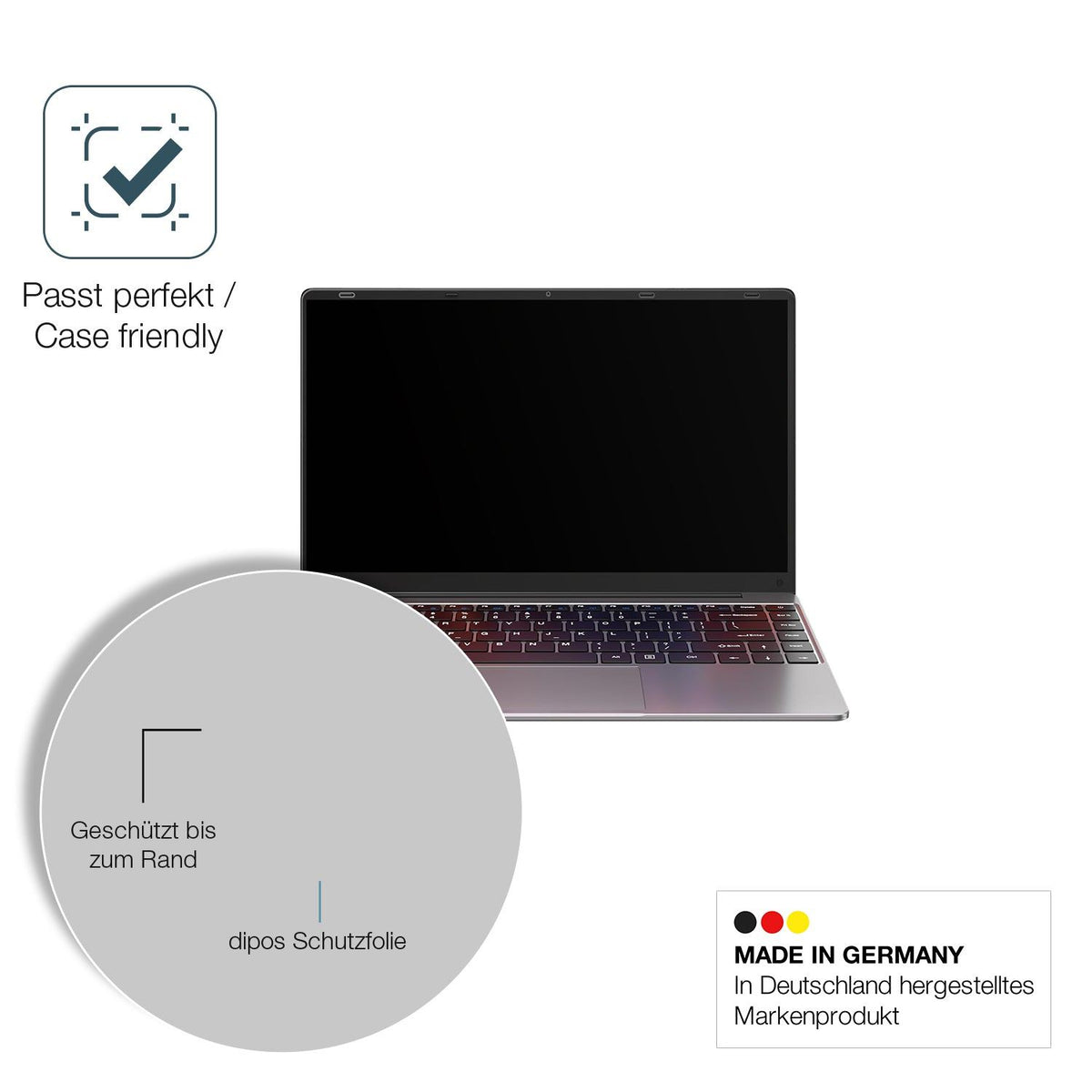 2x Screen Protector for Notodd N200 14 Zoll matte Flexible Glass 9H dipos