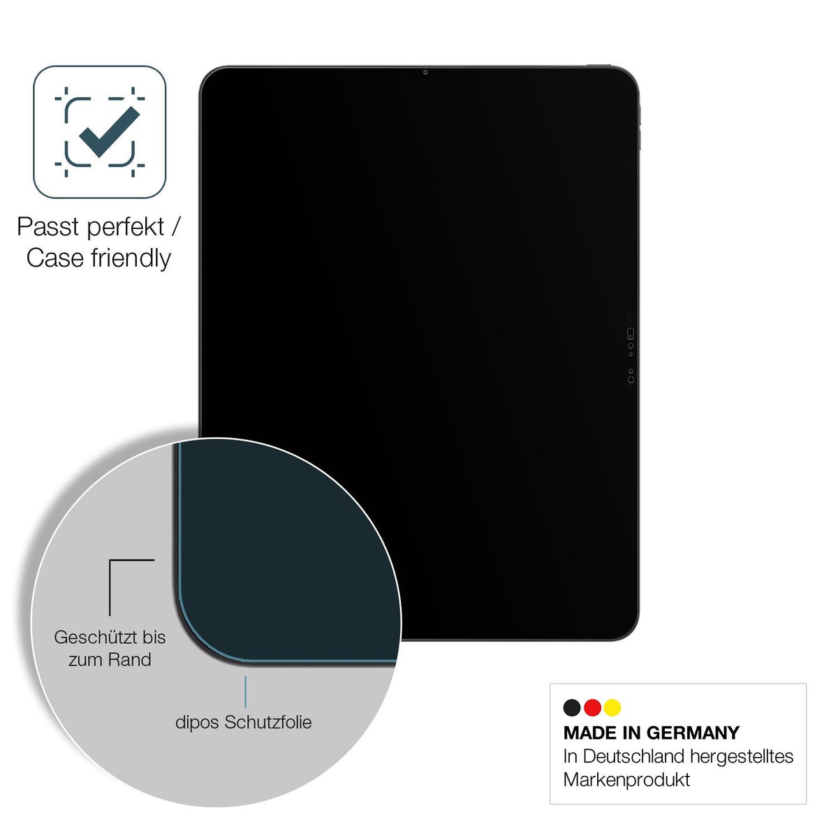 2x Screen Protector for Apple iPad Pro M5 11 Zoll matte Flexible Glass 9H dipos