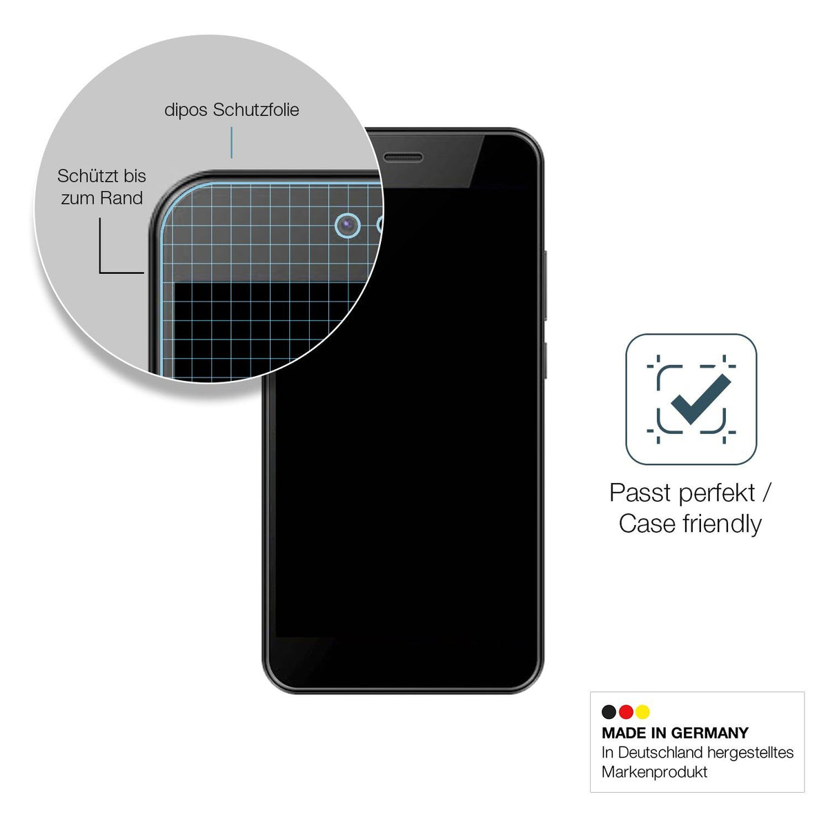 2x Screen Protector for HTC Wildfire E5 Life matte Flexible Glass 9H dipos