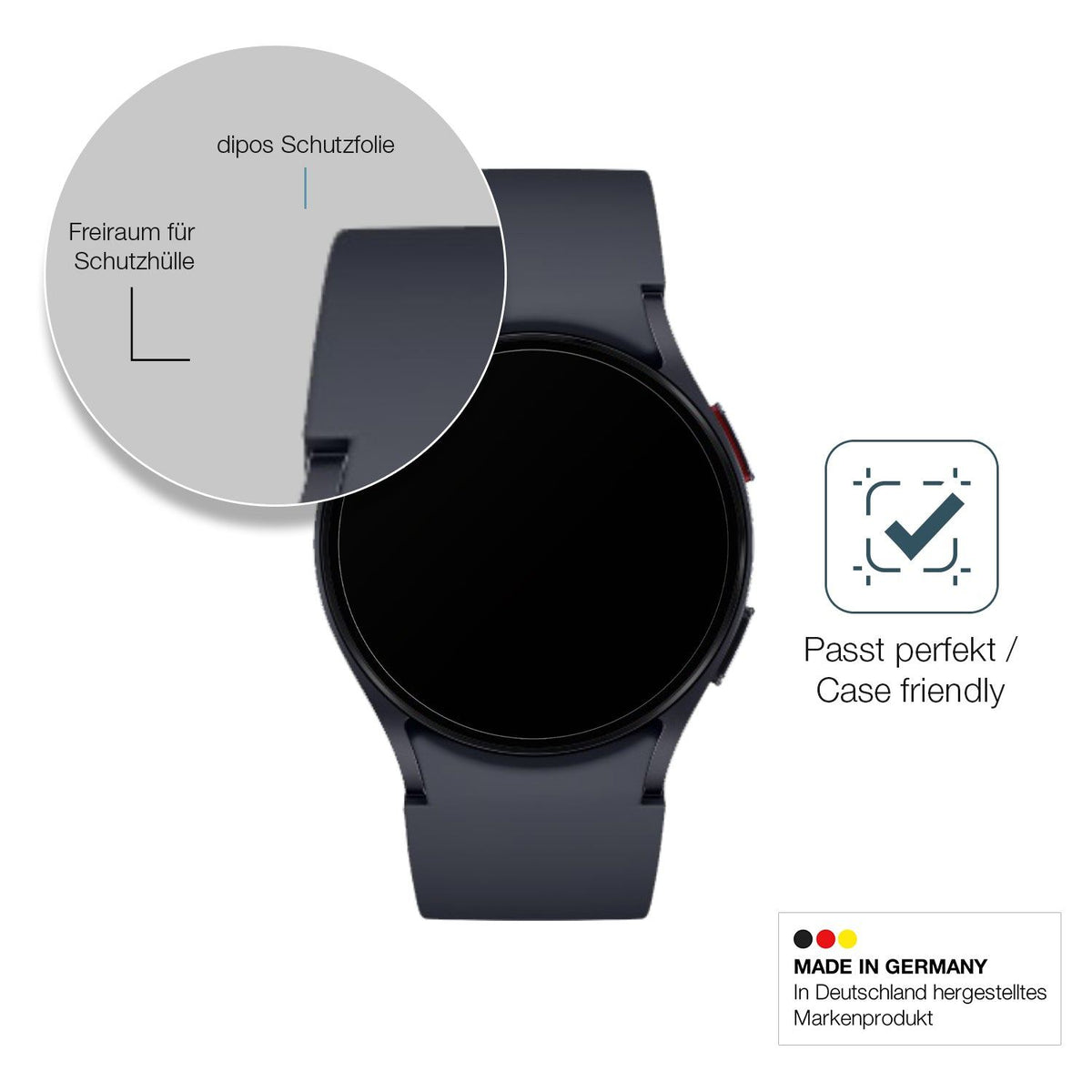 2x Screen Protector for Samsung Galaxy Watch 6 40mm matte Flexible Glass 9H