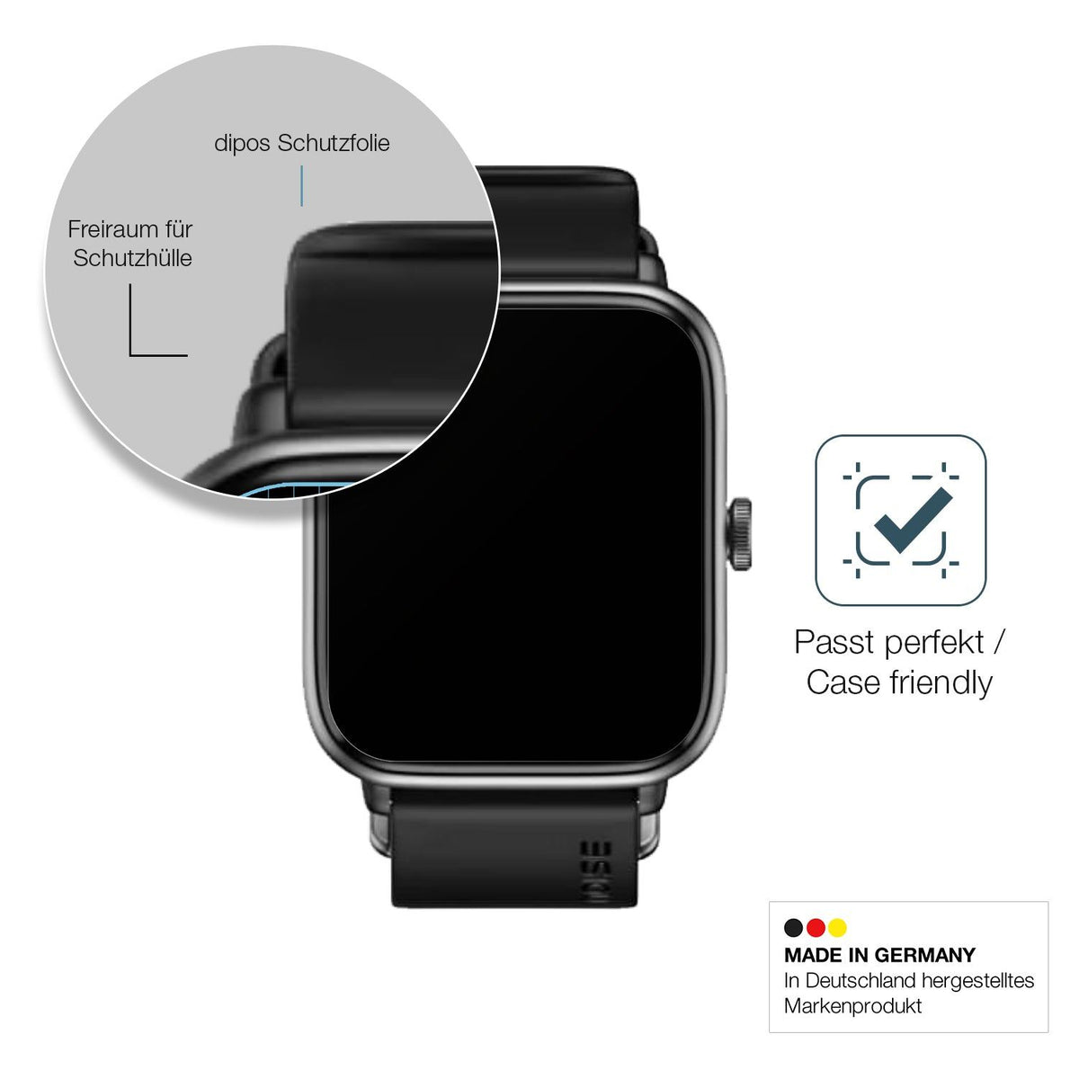 2x Screen Protector for Noise ColorFit Pro 4 matte Flexible Glass 9H dipos