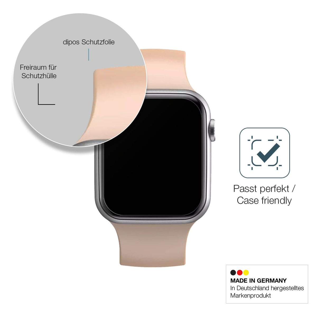 2x Screen Protector for Fireboltt Ring matte Flexible Glass 9H dipos