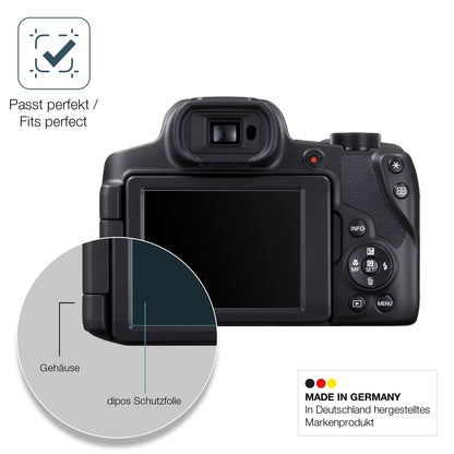 2x Screen Protector for Canon Powershot SX70 HS matte Flexible Glass 9H dipos