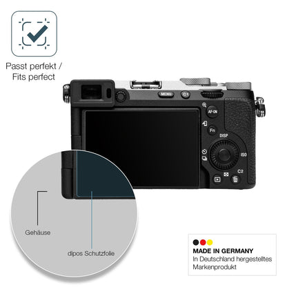 2x Screen Protector for Sony Alpha 7C II (ILCE-7CM2) matte Flexible Glass 9H