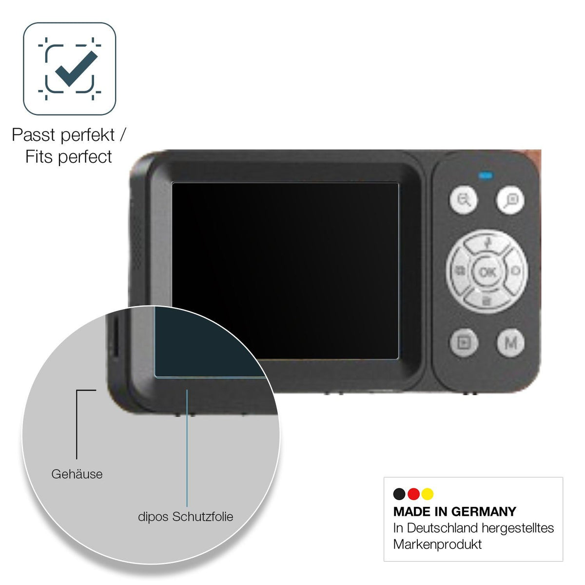 2x Screen Protector for DEATTI DET-CV01 matte Flexible Glass 9H dipos