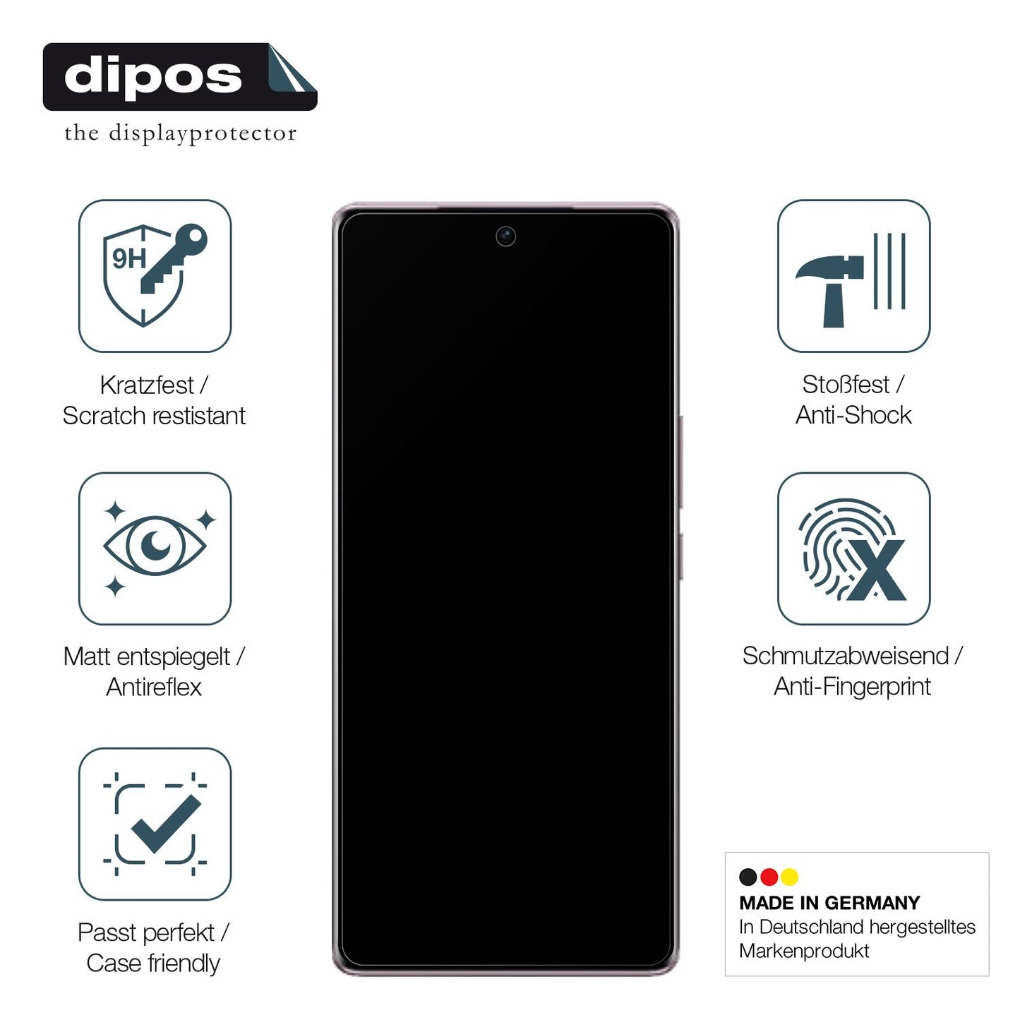 2x Screen Protector for VIVO S17 matte Flexible Glass 9H dipos