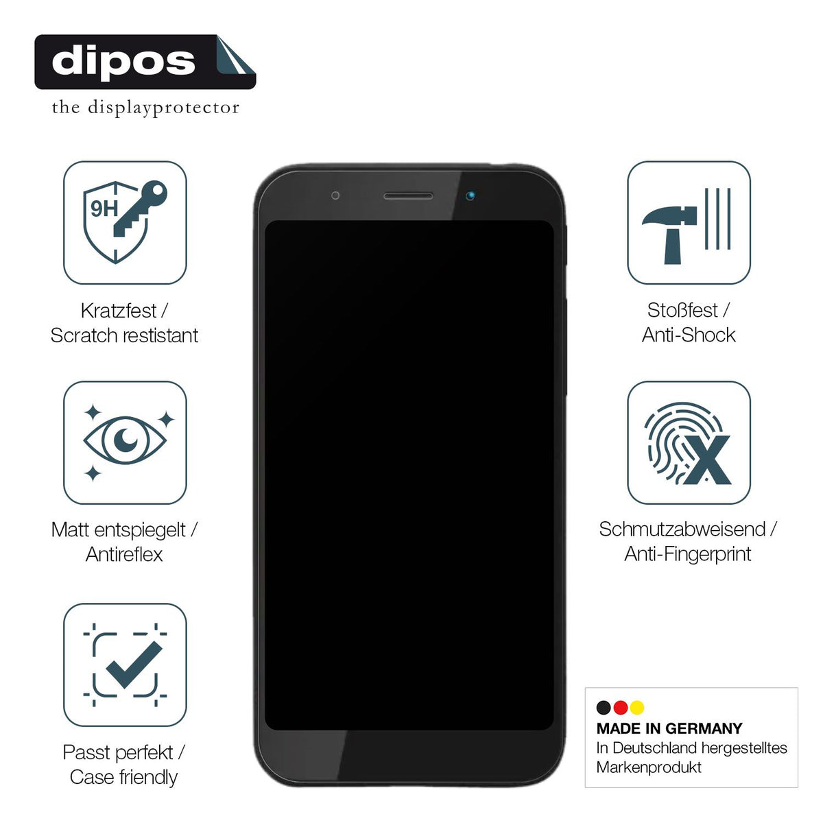 2x Screen Protector for Shift Shift5me matte Flexible Glass 9H dipos