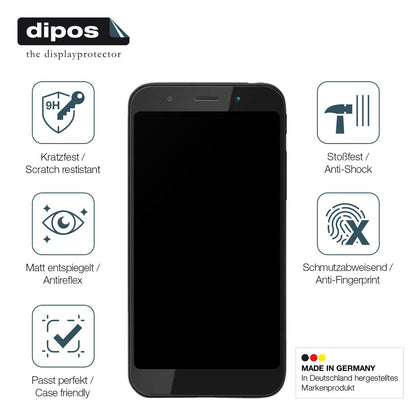 2x Screen Protector for Shift Shift5me matte Flexible Glass 9H dipos