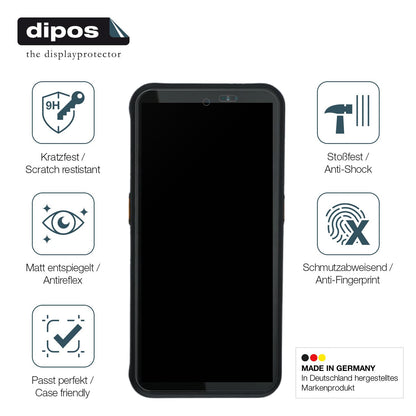 2x Screen Protector for Bartec SP9EX1 matte Flexible Glass 9H dipos