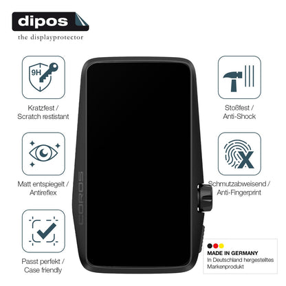 2x Screen Protector for Coros Dura matte Flexible Glass 9H dipos