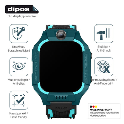 2x 9H Schutzfolie matt für xO Kids Smartwatch H100 Panzerfolie