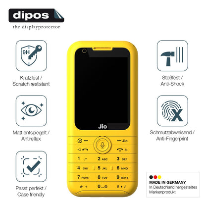 2x Screen Protector for Jio Phone Prima matte Flexible Glass 9H dipos