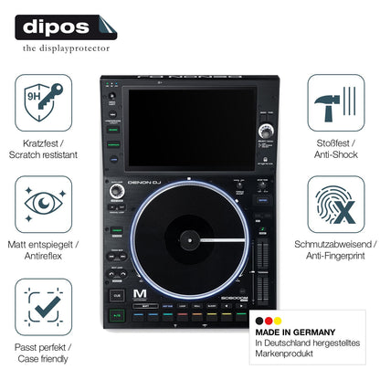 2x Screen Protector for Denon DJ SC6000M Prime matte Flexible Glass 9H dipos