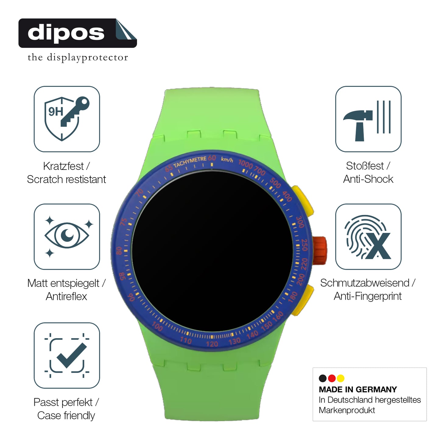 2x Screen Protector for Swatch Flowing Freshly SUSG1O1 matte Flexible Glass 9H