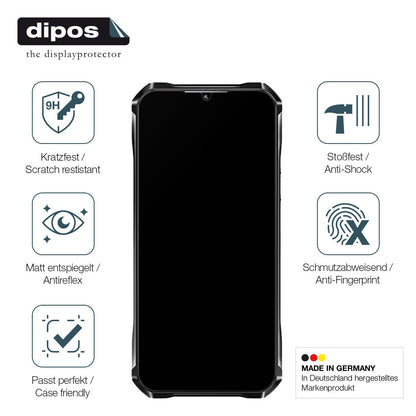 2x Screen Protector for Oukitel WP33 Pro matte Flexible Glass 9H dipos