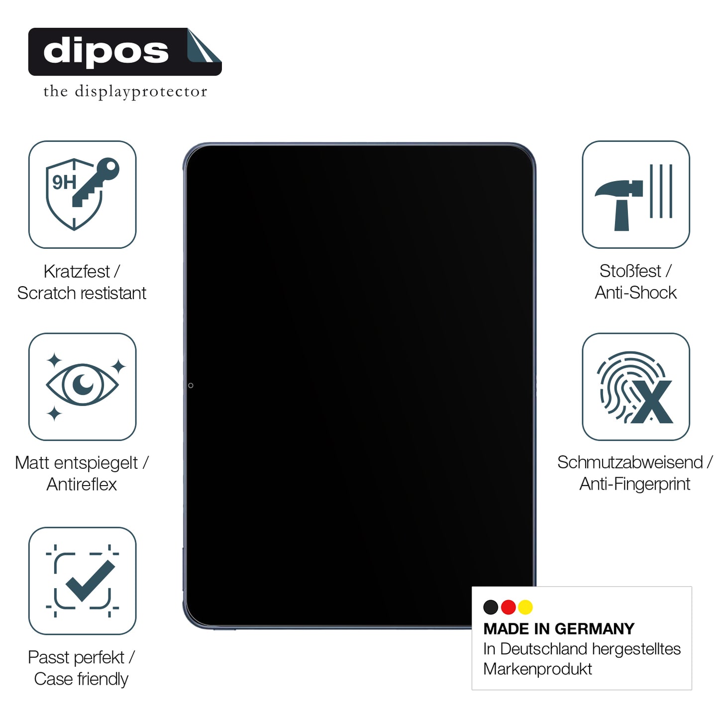 2x 9H Schutzfolie matt für Oppo Pad 3 Pro Panzerfolie