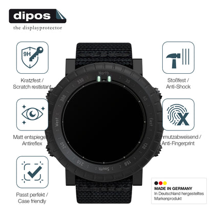 2x 9H Schutzfolie matt für Suunto Core Alpha Panzerfolie