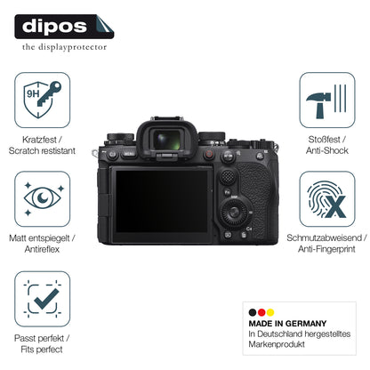 2x Screen Protector for Sony Alpha 9 III matte Flexible Glass 9H dipos