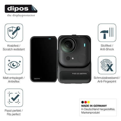 2x Screen Protector for Insta360 Go Ultra matte Flexible Glass 9H dipos