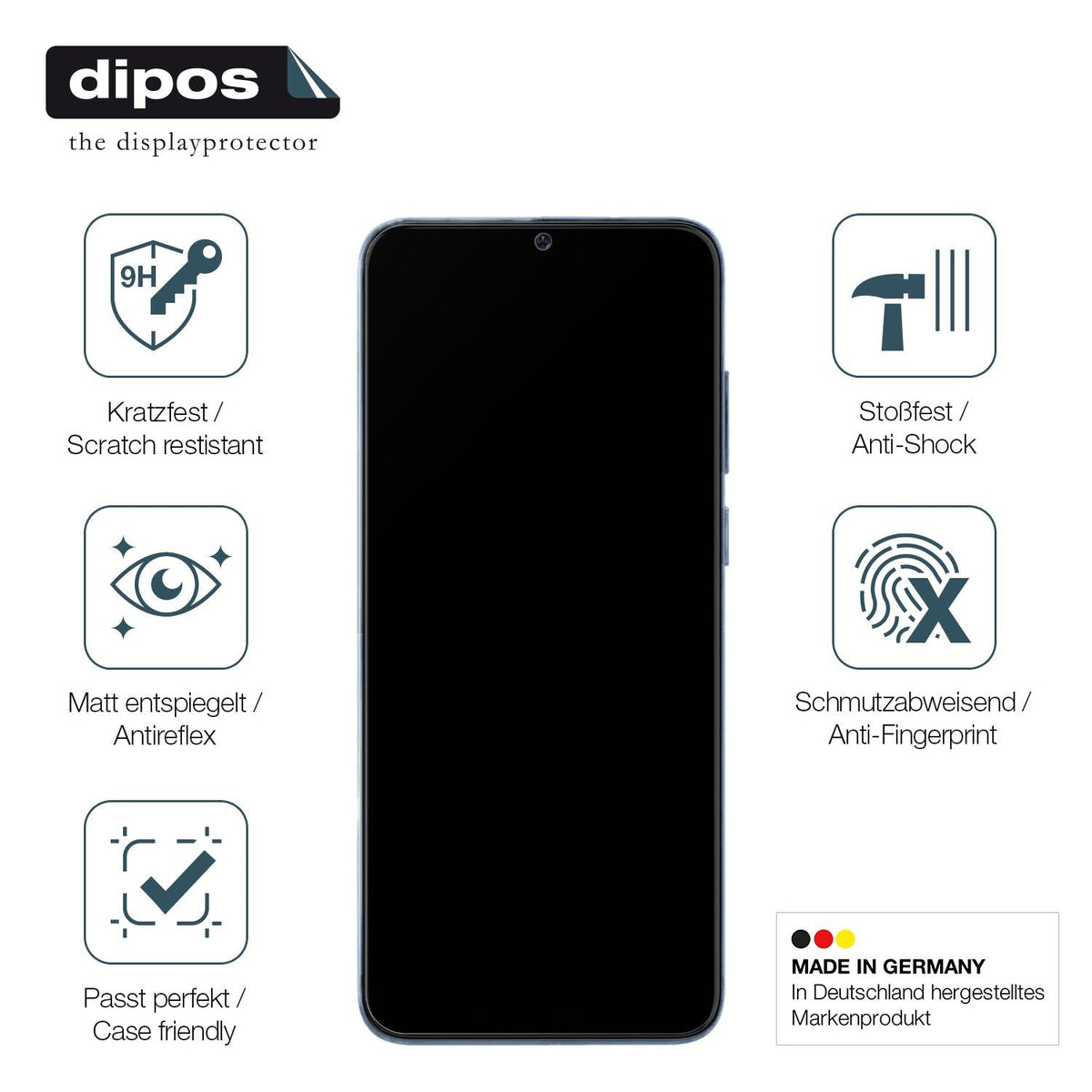 2x Screen Protector for Benco V90 matte Flexible Glass 9H dipos