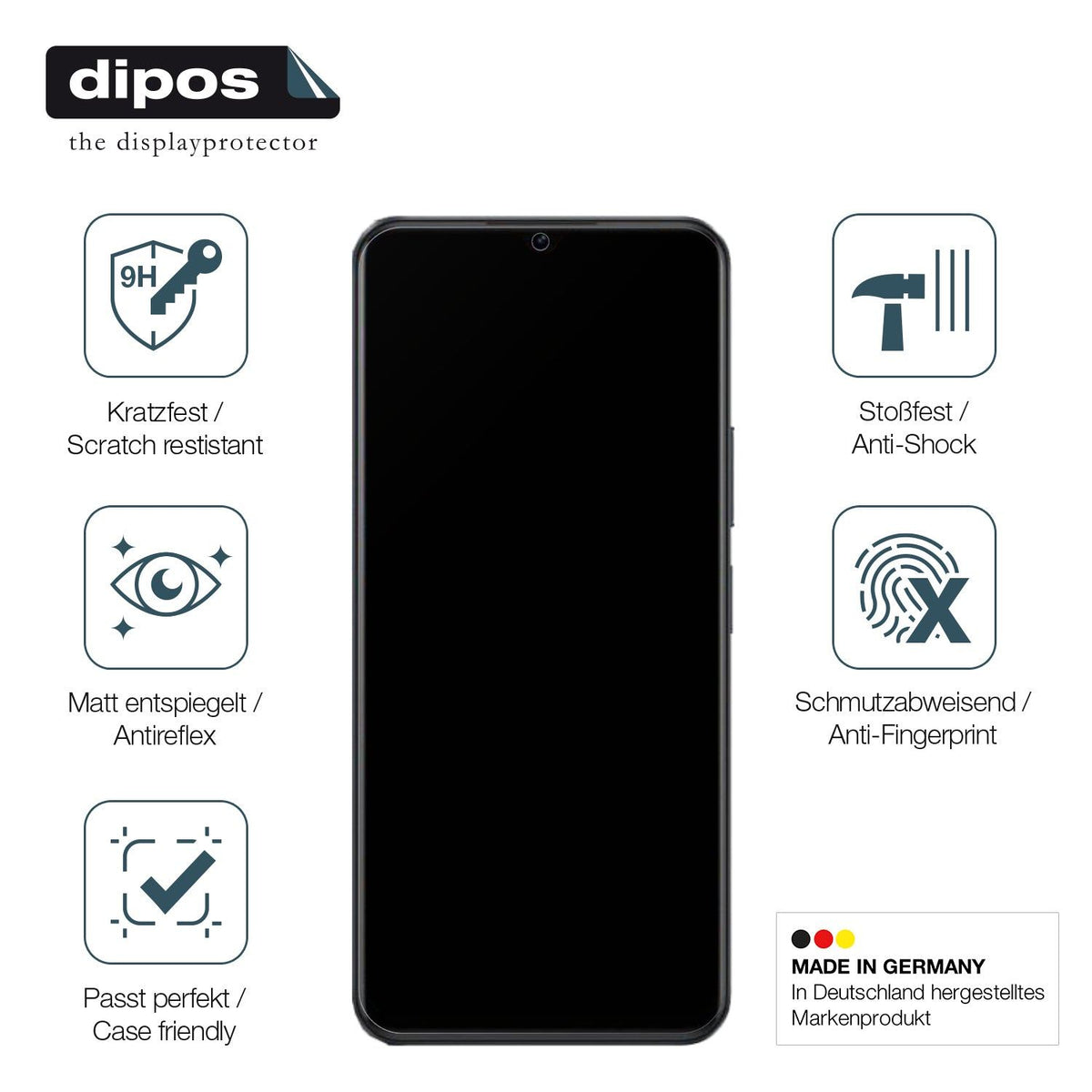 2x Screen Protector for Vivo G2 matte Flexible Glass 9H dipos