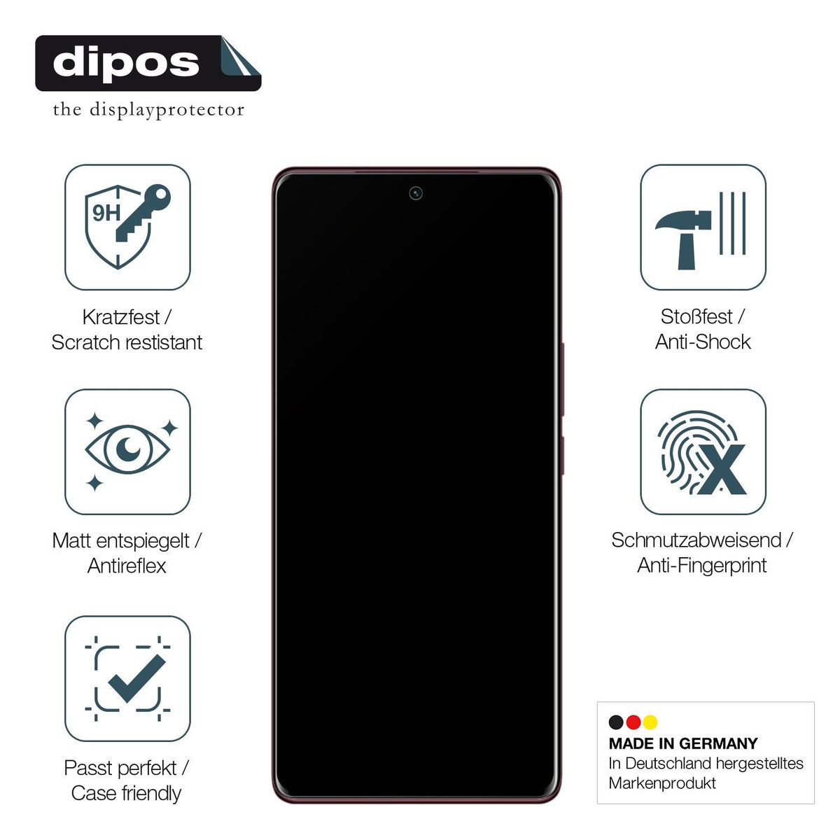 2x Screen Protector for Vivo V29e matte Flexible Glass 9H dipos