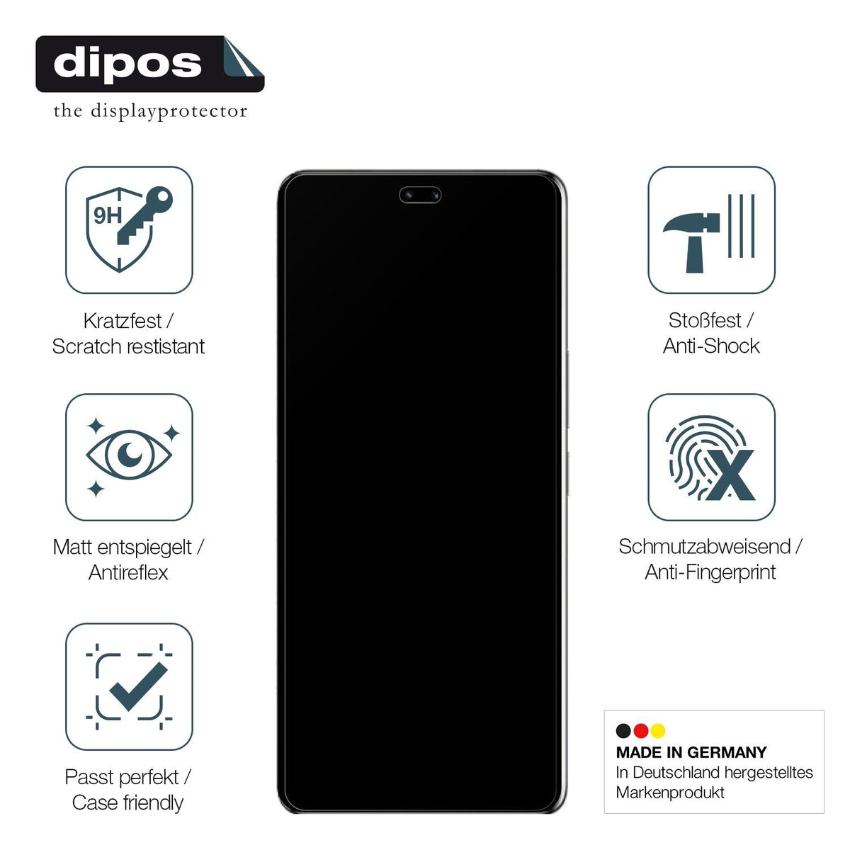 2x Screen Protector for Honor 100 Pro matte Flexible Glass 9H dipos