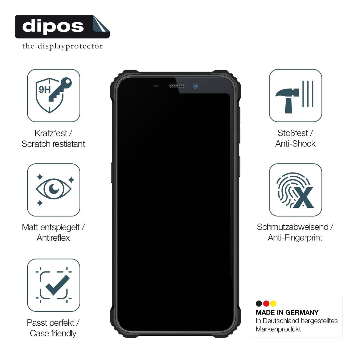 2x Screen Protector for Oukitel WP20 Pro matte Flexible Glass 9H dipos