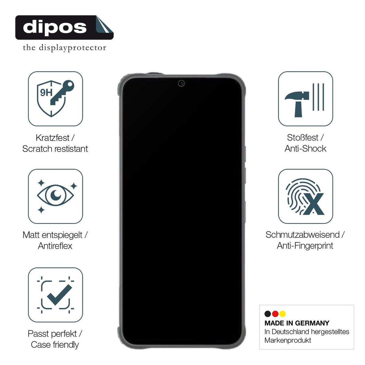 2x Screen Protector for Umidigi G5 Mecha matte Flexible Glass 9H dipos
