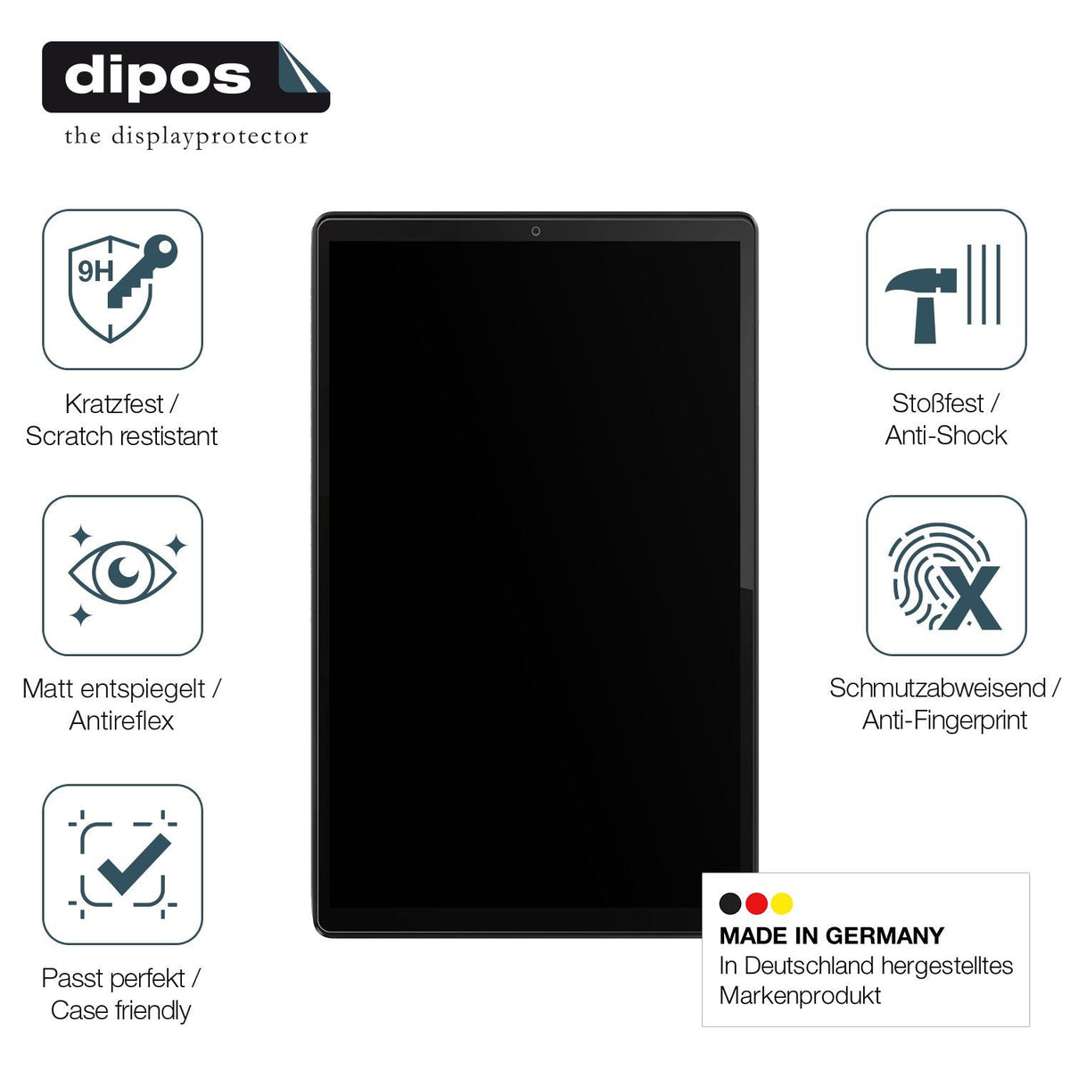 dipos 2x 9H Matte Screen Protector for Lenovo Tab M10 HD 2nd Gen