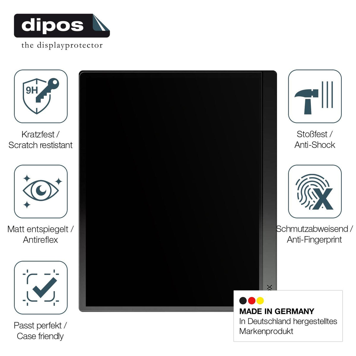 dipos 2x 9H Matte Screen Protector for Boox Tab Ultra C 10.3 Zoll