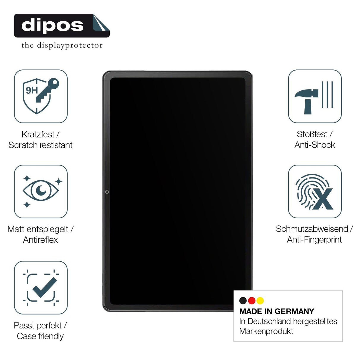 dipos 2x 9H Matte Screen Protector for Lenovo M10 Plus 3rd Gen 10.6 Zoll