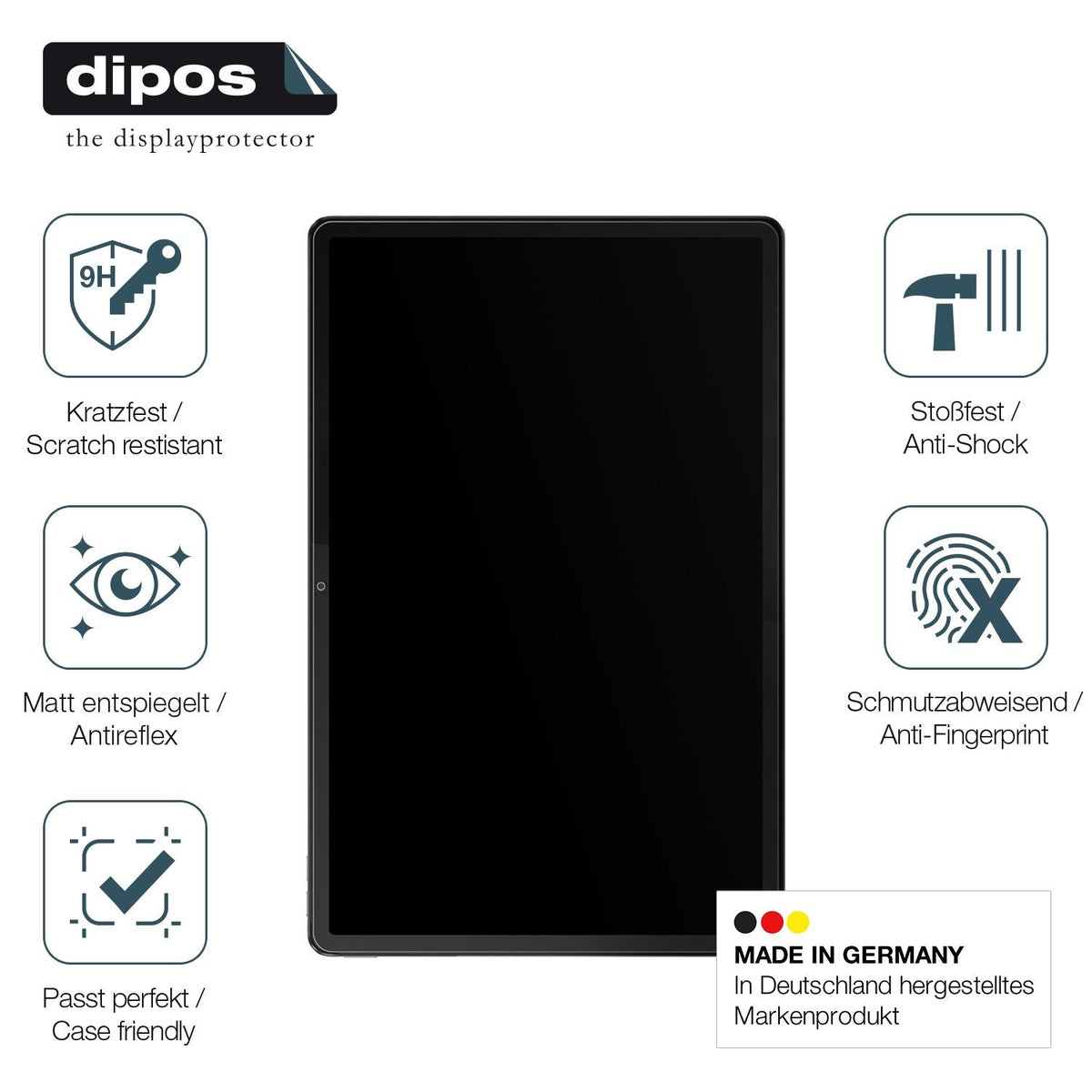 dipos 2x 9H Matte Screen Protector for Lenovo Tab P12