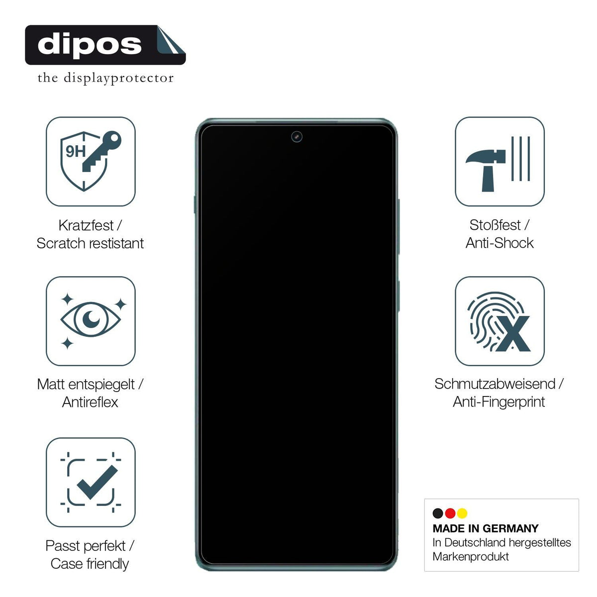 dipos 2x 9H Matte Screen Protector for Oneplus Ace 2 Pro