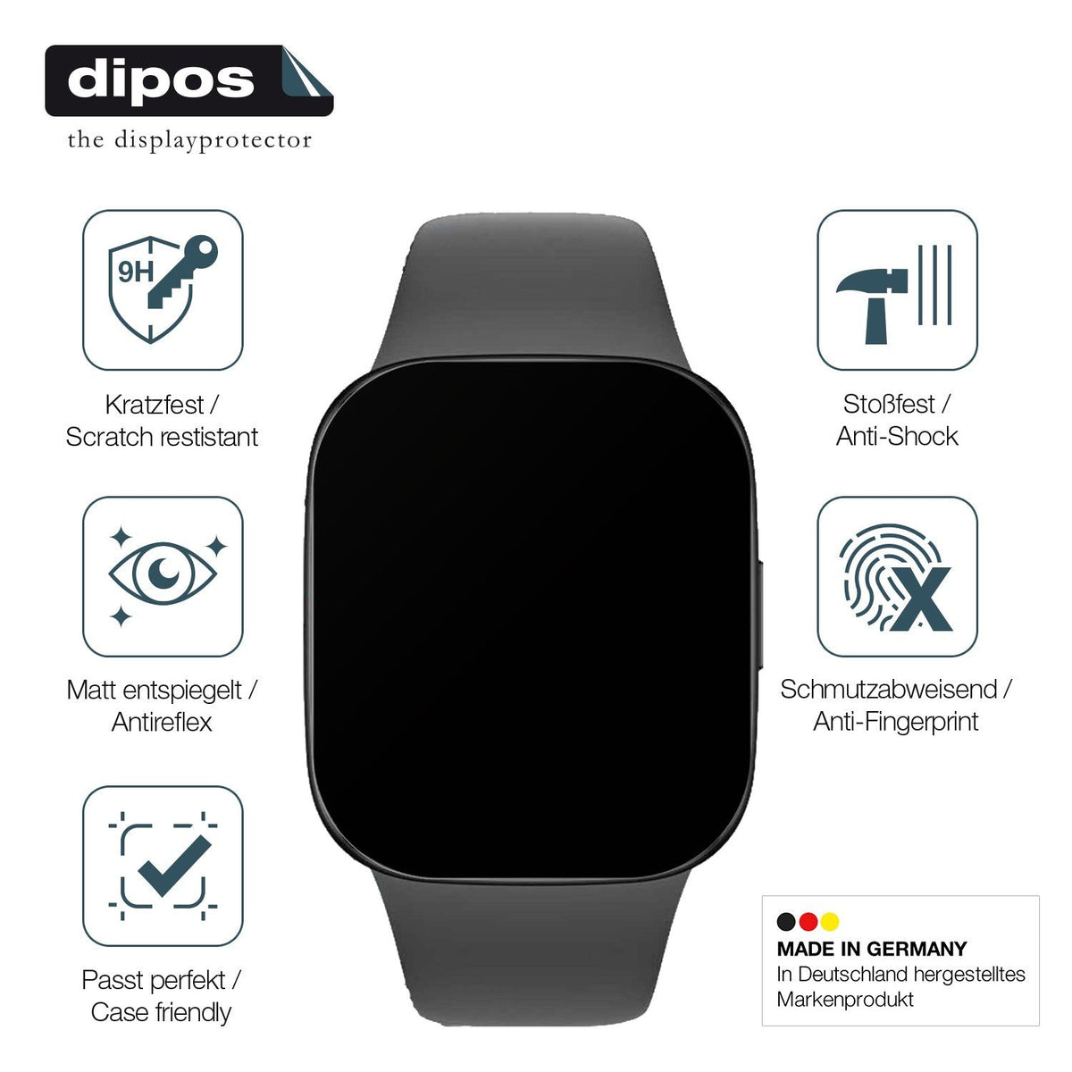2x Screen Protector for Xiaomi Redmi Watch 3 matte Flexible Glass 9H dipos