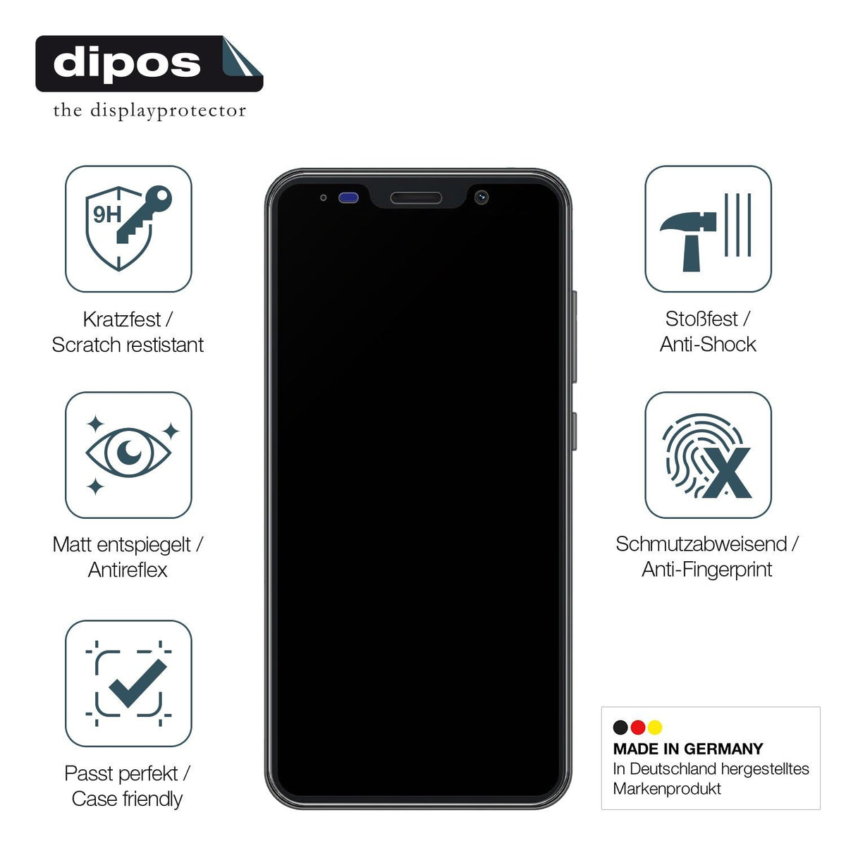 2x Screen Protector for XGody S21 matte Flexible Glass 9H dipos