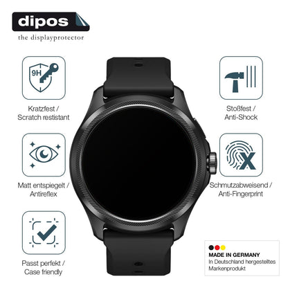 2x Screen Protector for Ticwatch Pro 5 matte Flexible Glass 9H dipos