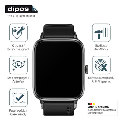 2x Screen Protector for Noise ColorFit Pro 4 matte Flexible Glass 9H dipos