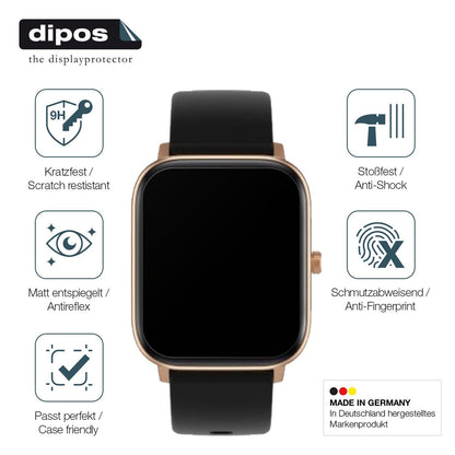2x Screen Protector for Noise ColorFit Icon 2 matte Flexible Glass 9H dipos