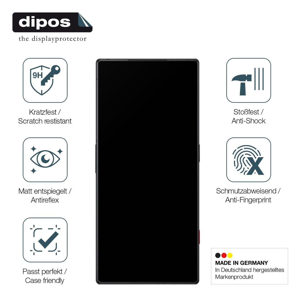 Screen Protector for NUBIA Red Magic 8 Pro matte Flexible Glass 9H dipos