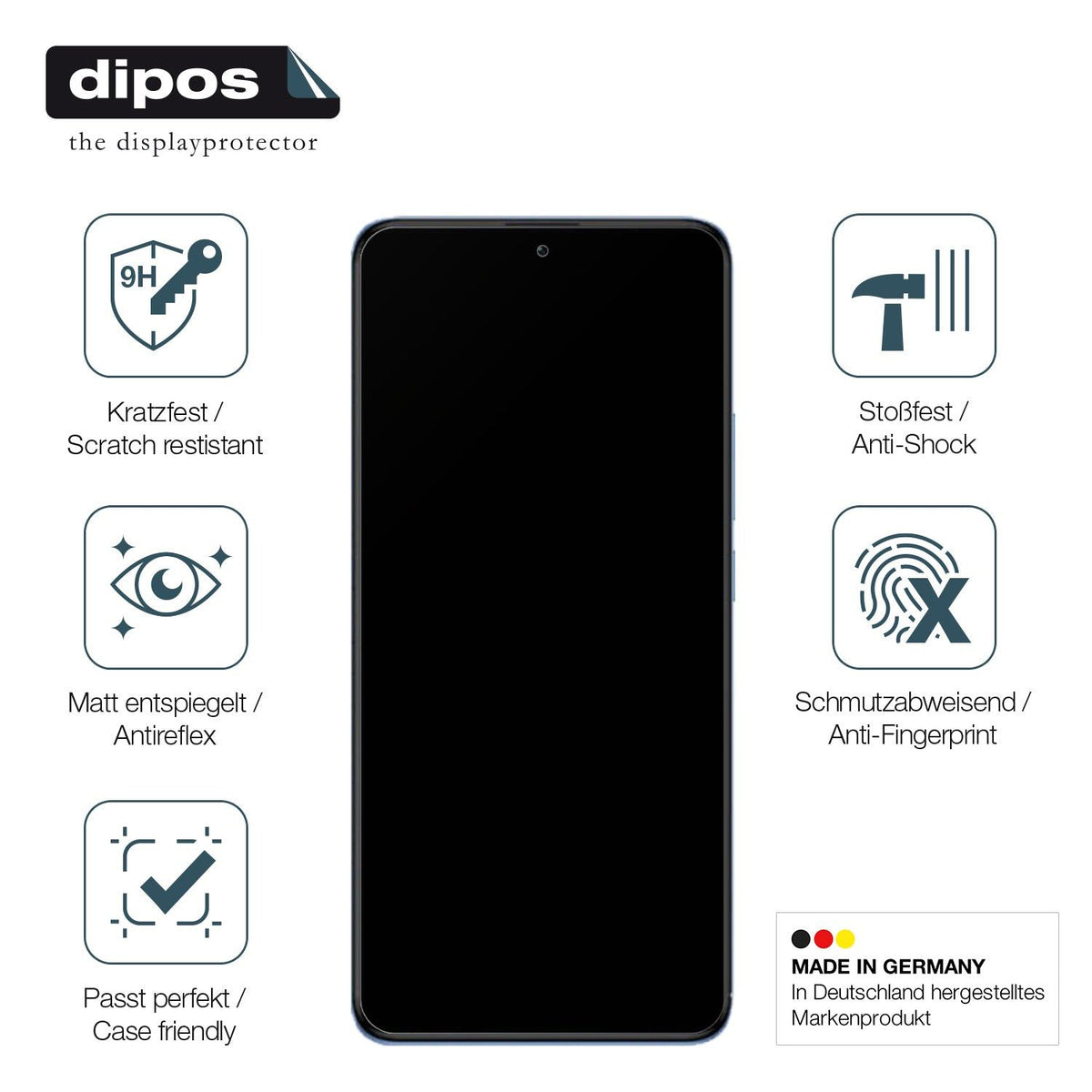 2x Screen Protector for Xiaomi Redmi K60E matte Flexible Glass 9H dipos