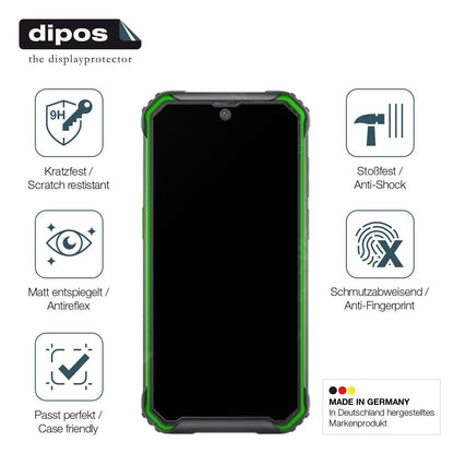 2x Screen Protector for Blackview BV7200 matte Flexible Glass 9H dipos
