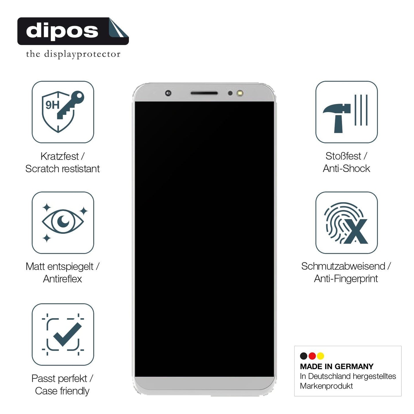 Screen Protector for Tecno Camon I matte Flexible Glass 9H dipos