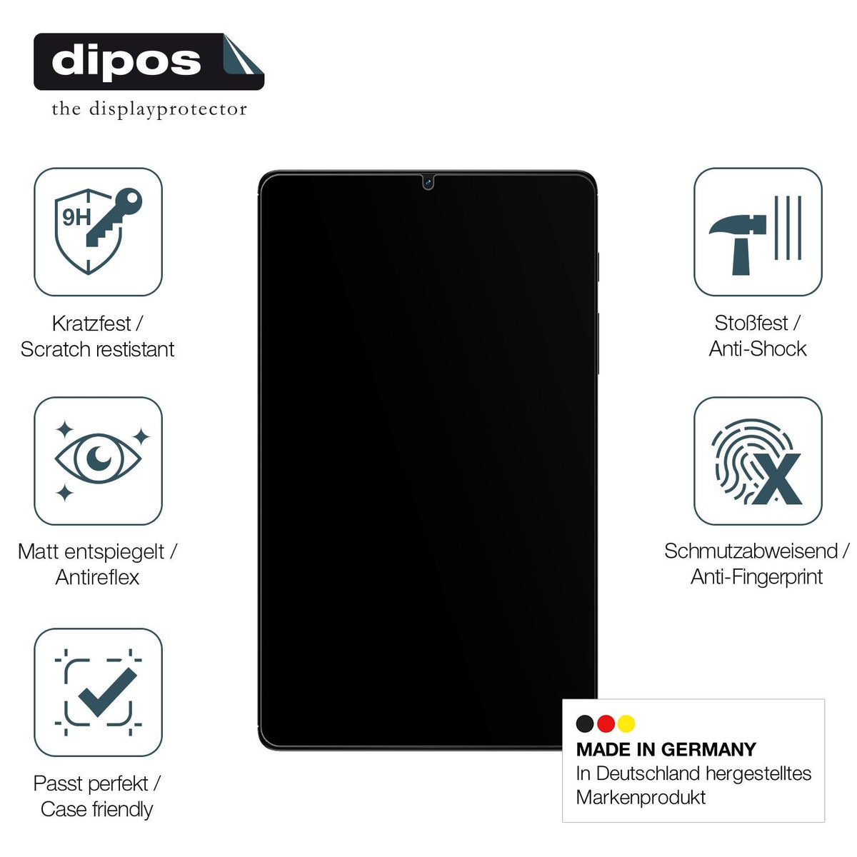 2x Screen Protector for Realme Pad Mini (8.7) matte Flexible Glass 9H dipos