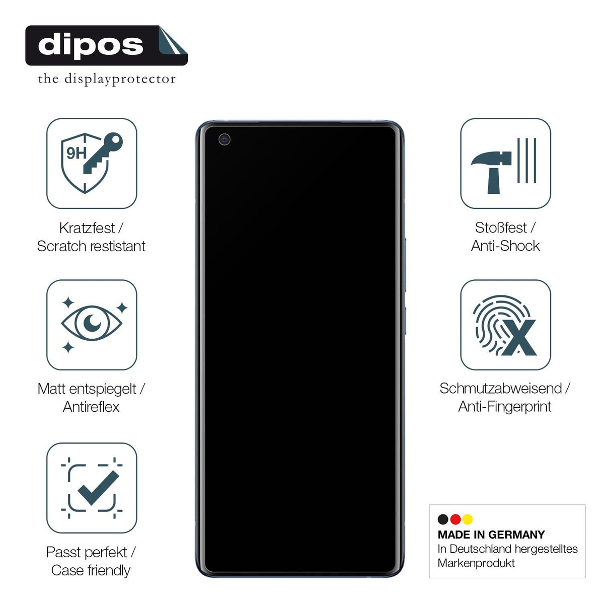 2x Screen Protector for VIVO X50 Pro Plus matte Flexible Glass 9H dipos