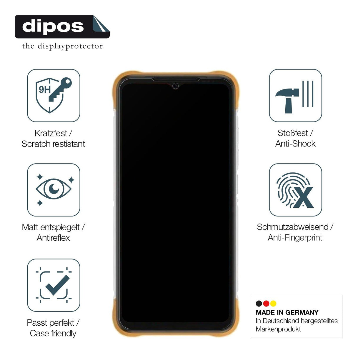 Screen Protector for Umidigi Bison X10 matte Flexible Glass 9H dipos