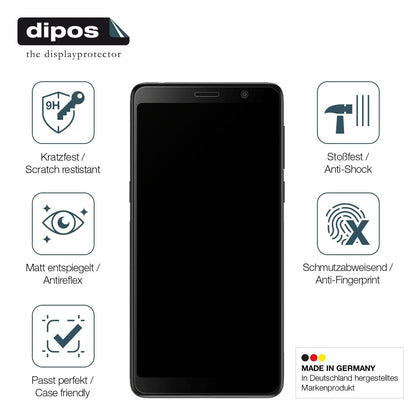 2x Screen Protector for TCL A30 matte Flexible Glass 9H dipos
