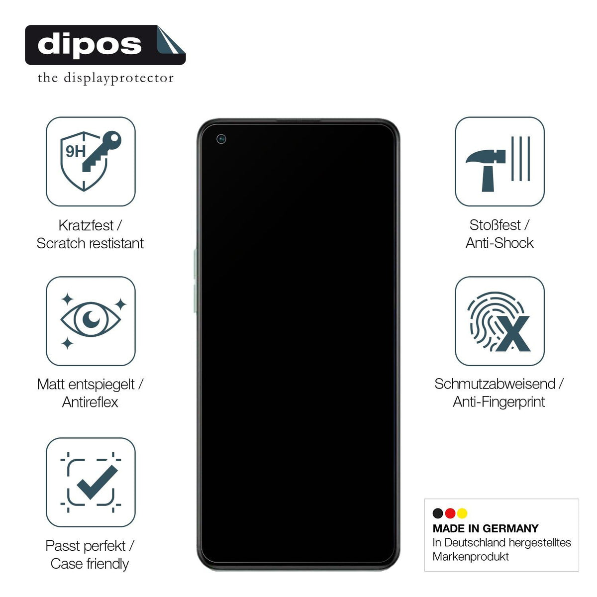 2x Screen Protector for Oppo Reno7 Z 5G matte Flexible Glass 9H dipos