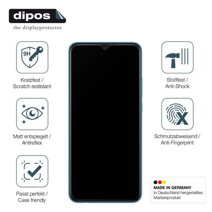2x Screen Protector for Oppo A16K matte Flexible Glass 9H dipos